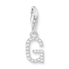 Thumbnail Image 0 of Thomas Sabo Ladies' Sterling Silver Cubic Zirconia Charm Pendant Letter G