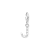 Thumbnail Image 1 of Thomas Sabo Ladies' Sterling Silver Cubic Zirconia Charm Pendant Letter J