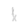 Thumbnail Image 1 of Thomas Sabo Ladies' Sterling Silver Cubic Zirconia Charm Pendant Letter X