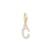 Thumbnail Image 0 of Thomas Sabo Ladies' 18ct Gold Plated Sterling Silver Cubic Zirconia Charm Pendant Letter C