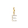Thumbnail Image 0 of Thomas Sabo Ladies' 18ct Gold Plated Sterling Silver Cubic Zirconia Charm Pendant Letter E