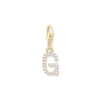 Thumbnail Image 1 of Thomas Sabo Ladies' 18ct Gold Plated Sterling Silver Cubic Zirconia Charm Pendant Letter G