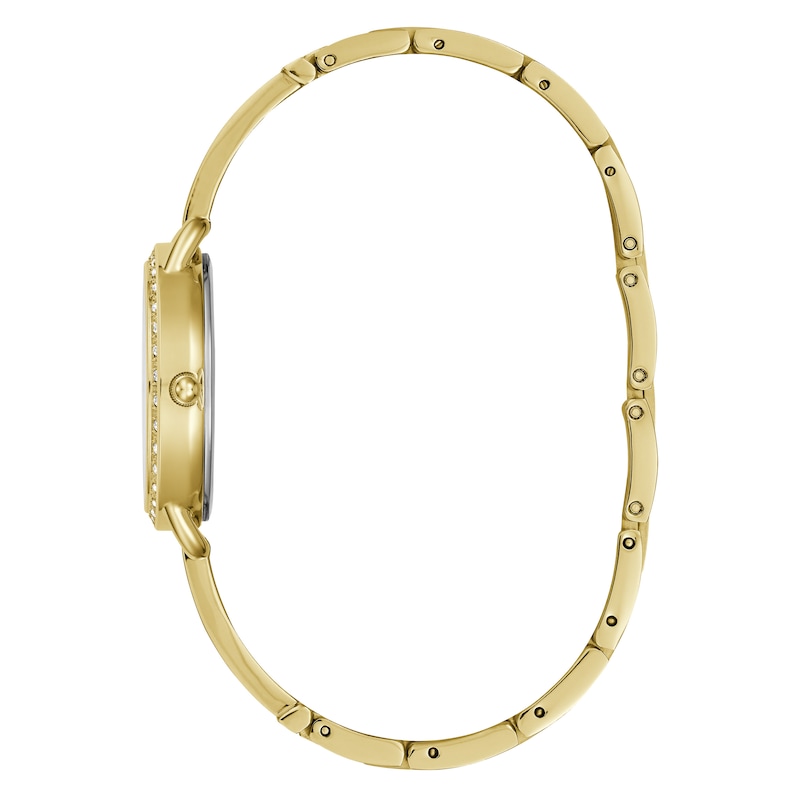 Guess Bellini Ladies' Gold Tone Semi Bangle Bracelet Watch