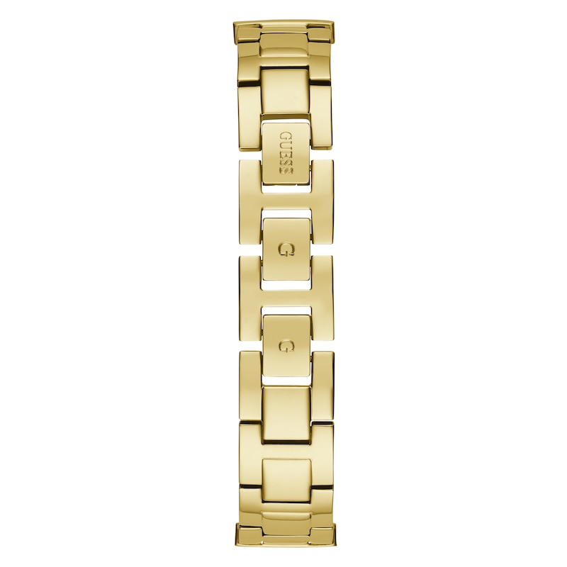 Guess Gala Ladies' Gold Tone Beaded Half Bangle Bracelet Watch