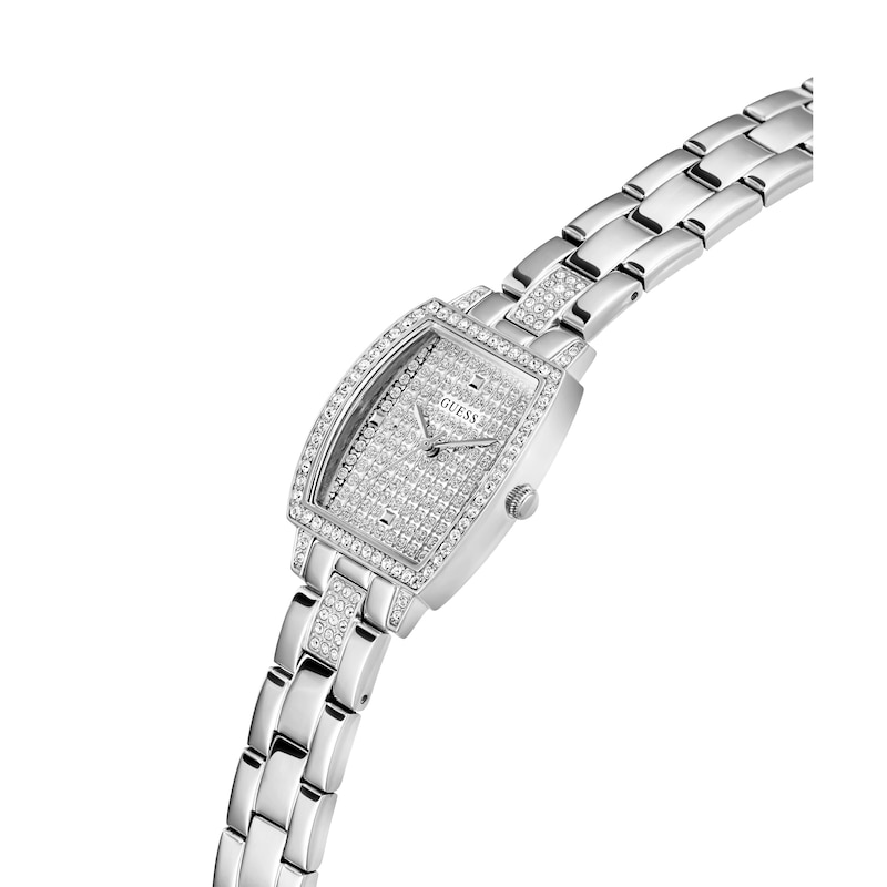 Main Image 5 of Guess Brilliant Ladies' Rectangle Crystal Dial Stainless Steel Bracelet Watch