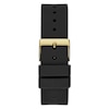 Thumbnail Image 3 of Guess Cubed Ladies' Gold Tone Patterned Dial Black Silicone Strap Watch