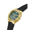 Thumbnail Image 4 of Guess Headline Men's Green Square Dial Black Silicone Strap Watch