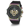 Thumbnail Image 4 of Guess Exposure Men's Stone Set Bezel Black Silicone Strap Watch