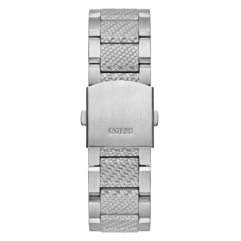 Guess Indy Men's Grey Tone Stainless Steel Bracelet Watch