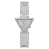 Thumbnail Image 0 of Guess Fame Ladies' Triangle Crystal Dial Silver Tone Stainless Steel Watch