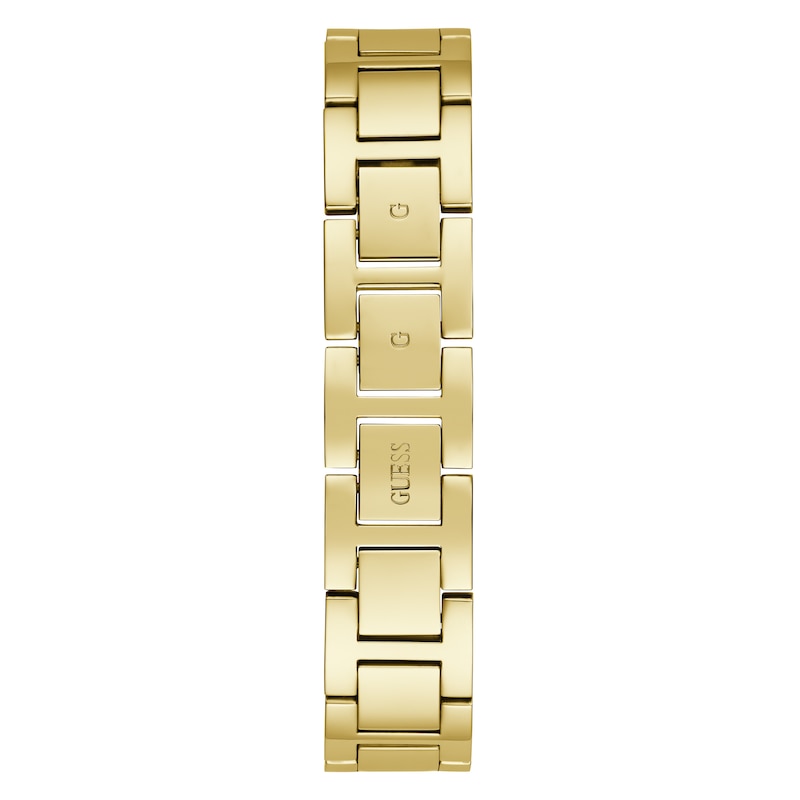 Guess Fame Ladies' Triangle Crystal Dial Gold Tone Stainless Steel Watch