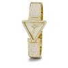 Thumbnail Image 3 of Guess Fame Ladies' Triangle Crystal Dial Gold Tone Stainless Steel Watch