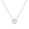 Thumbnail Image 0 of The Forever Diamond Sterling Silver 0.25ct Diamond Round Halo Necklace