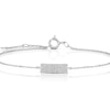 Thumbnail Image 2 of Sterling Silver Diamond Chain ID Bracelet