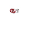 Thumbnail Image 1 of Diesel Men's Red Enamel & Stainless Steel Stud Earrings