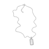 Thumbnail Image 1 of Diesel Men's Stainless Steel Dog Tag Necklace