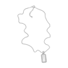 Thumbnail Image 2 of Diesel Men's Stainless Steel Dog Tag Necklace