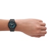 Thumbnail Image 4 of Armani Exchange Ladies' Blue Dial & Black Stainless Steel Bracelet Watch