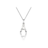 Thumbnail Image 1 of Hot Diamonds Sterling Silver Diamond Set Micro 'A' Pendant Necklace