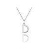 Thumbnail Image 0 of Hot Diamonds Sterling Silver Diamond Set Micro 'D' Pendant Necklace