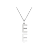 Thumbnail Image 0 of Hot Diamonds Sterling Silver Diamond Set Micro 'E' Pendant Necklace