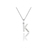 Thumbnail Image 0 of Hot Diamonds Sterling Silver Diamond Set Micro 'K' Pendant Necklace