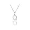 Thumbnail Image 0 of Hot Diamonds Sterling Silver Diamond Set Micro 'Q' Pendant Necklace