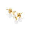Thumbnail Image 1 of Hot Diamonds X Jac Jossa 18ct Yellow Gold Plated Mother Of Pearl Stud Earrings