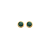 Thumbnail Image 0 of Hot Diamonds X Jac Jossa 18ct Yellow Gold Plated Revive Malachite Round Stud Earrings