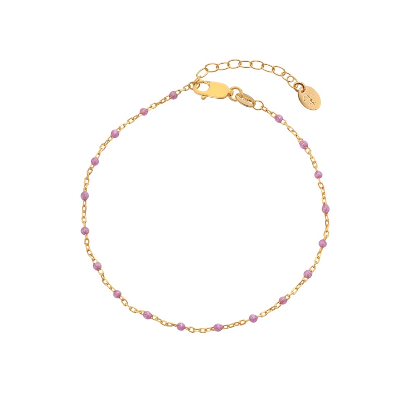 Hot Diamonds X Jac Jossa 18ct Yellow Gold Plated Lilac Ocean Bracelet ...