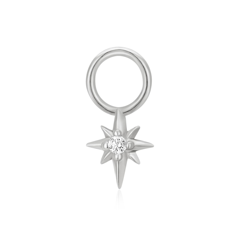 Ania Haie Sterling Silver Cubic Zirconia Star Earring Charm