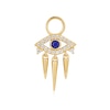 Thumbnail Image 0 of Ania Haie Sterling Silver Gold Plated Cubic Zirconia Evil Eye Earring Charm