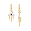 Thumbnail Image 1 of Ania Haie Sterling Silver Gold Plated Cubic Zirconia Evil Eye Earring Charm