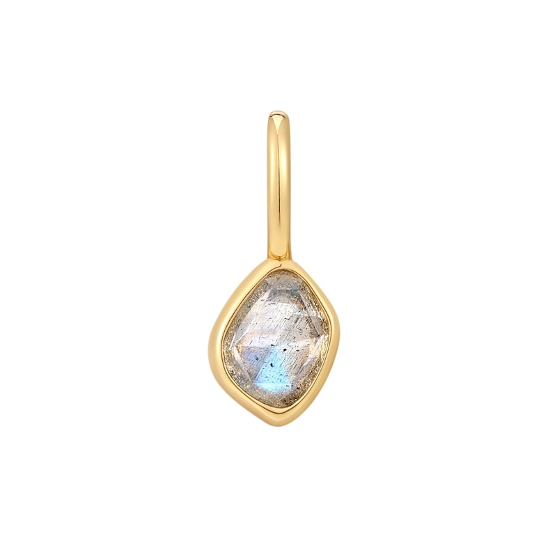 Main Image 1 of Ania Haie Sterling Silver Gold Plated Labradorite Charm