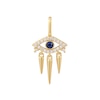 Thumbnail Image 0 of Ania Haie Sterling Silver Gold Plated Cubic Zirconia Evil Eye Charm