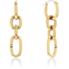 Thumbnail Image 1 of Tommy Hilfiger Ladies' Chain Link Gold tone Hoop Earrings