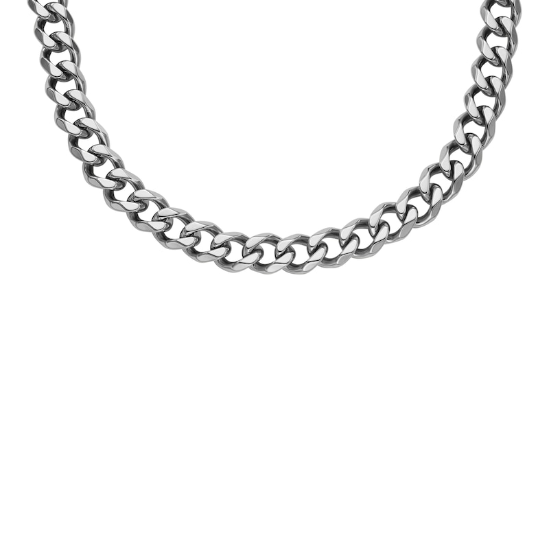 Fossil Men's Bold Stainless Steel Curb Chain Necklace