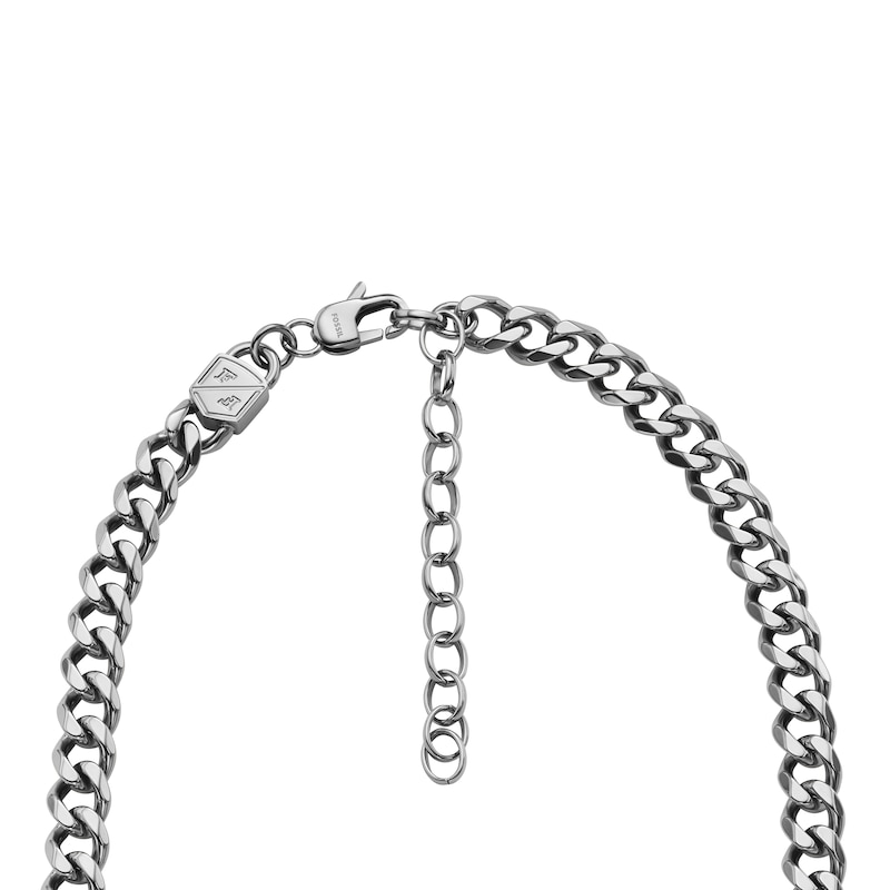 Fossil Men's Bold Stainless Steel Curb Chain Necklace