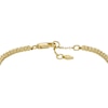 Thumbnail Image 2 of Fossil All Stacked Up Ladies' Gold-Tone Brass Tennis Chain Bracelet