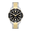 Thumbnail Image 0 of Armani Exchange Men's Black Wave Textured Dial Two Tone Stainless Steel Watch