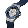 Thumbnail Image 4 of Maserati Potenza Men's Bold Skeleton Logo Dial Blue Silicone Strap Watch