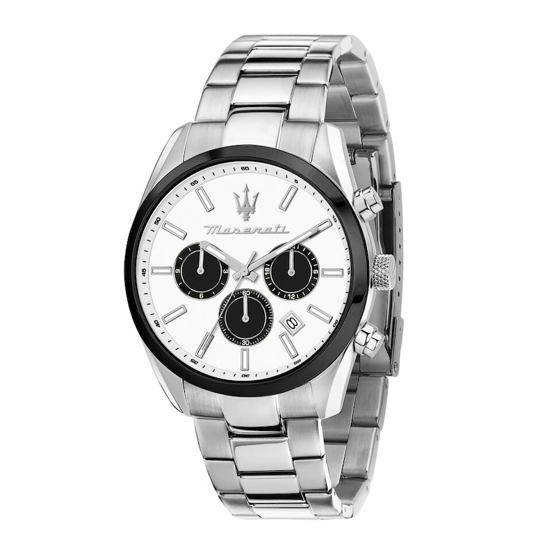 Main Image 1 of Maserati Attrazione Men's White Dial Stainless Steel Bracelet Watch