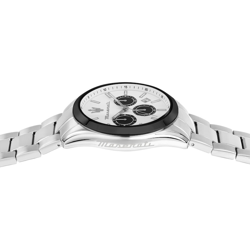 Main Image 5 of Maserati Attrazione Men's White Dial Stainless Steel Bracelet Watch