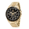 Thumbnail Image 1 of Maserati Traguardo Men's Black Chronograph Dial Gold Tone Bracelet Watch