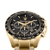 Thumbnail Image 5 of Maserati Traguardo Men's Black Chronograph Dial Gold Tone Bracelet Watch