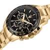 Thumbnail Image 6 of Maserati Traguardo Men's Black Chronograph Dial Gold Tone Bracelet Watch