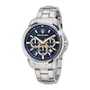 Thumbnail Image 0 of Maserati Successo Men's Blue Chronograph Dial Stainless Steel Two Tone Bracelet Watch