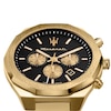 Thumbnail Image 4 of Maserati Stile Men's Black Chronograph Dial Gold Tone Bracelet Watch