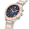 Thumbnail Image 4 of Maserati Stile Men's Blue Chronograph Dial Two Tone Stainless Steel Watch