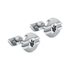 Thumbnail Image 4 of Maserati Black Ion Plated Logo Detailed Stainless Steel Cufflinks